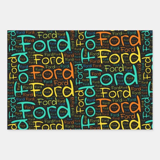 Ford Geschenkpapier Set (Vorderseite)