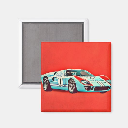 Ford GT40 Magnet (Vorderseite/Rückseite)