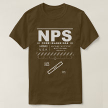 Ford Island NAS Naval Air Station NPS T - Shirt