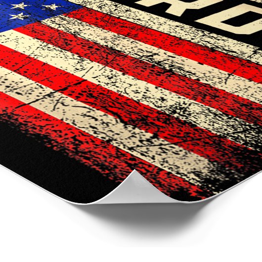 Ford Last Name Shirt Ford Name American Flag Poster (Ecke)
