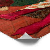 Ford Madox Brown Tod von Sir Tristram Poster (Ecke)