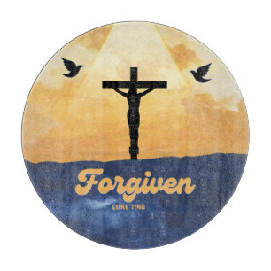 "Forded" Luke 7:48 Art Cutting Board Schneidebrett