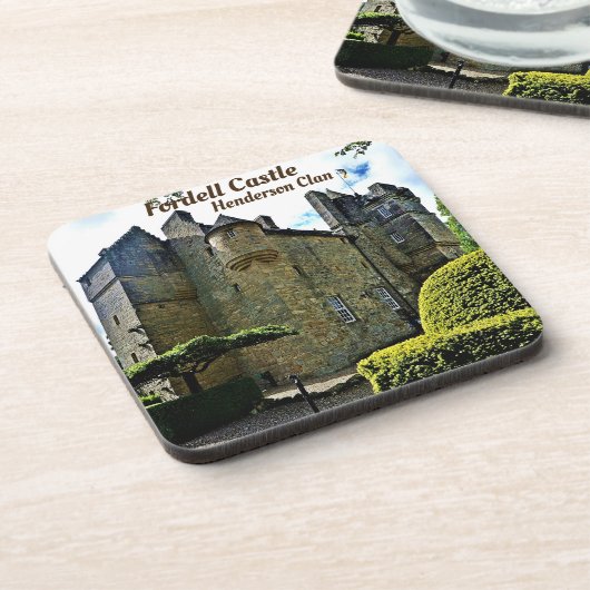 Fordell Castle - Henderson Clan Untersetzer (Linke Seite)