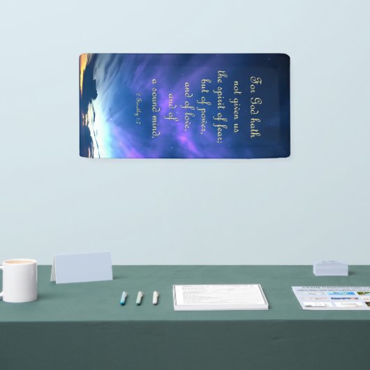 Förderbanner - 2 Timothy 1:7 Banner (Messe)