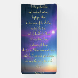 Förderbanner - Matthew 28:19-20 Banner