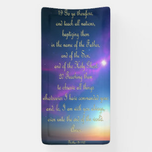 Förderbanner - Matthew 28:19-20 Banner