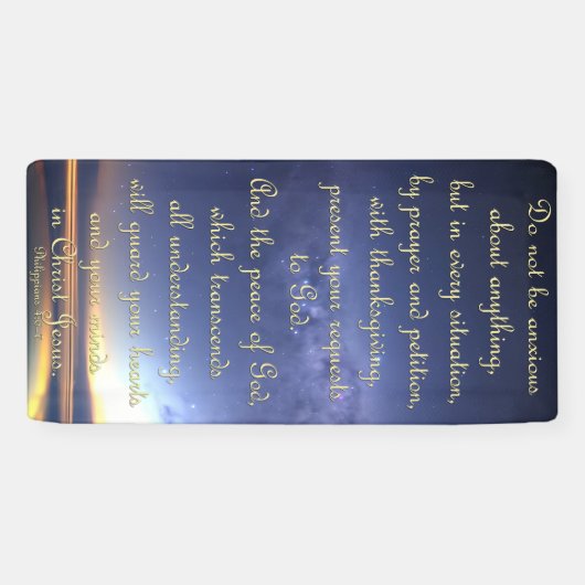 Förderbanner - Philippinen 4:6-7 Banner (Horizontal)