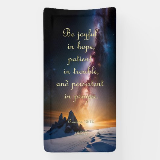 Förderbanner - Römer 12:12 Banner (Vertikal)