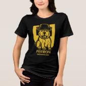 Förderin des ukrainischen Hundes - Fett grafische Tri-Blend Shirt (Vorderseite)
