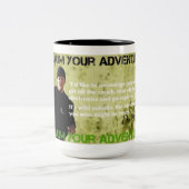 FORDERN SIE AUF ABENTEUER ZWEIFARBIGE TASSE (Mittel)