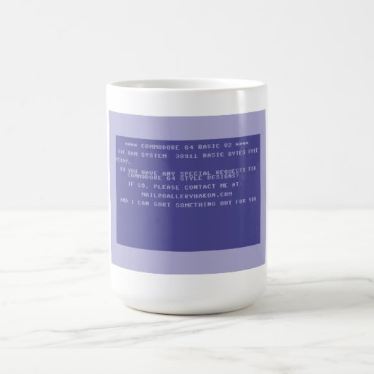 Fordern Sie Ihr benutzerdefiniertes Commodore 64-D Kaffeetasse (Mittel)