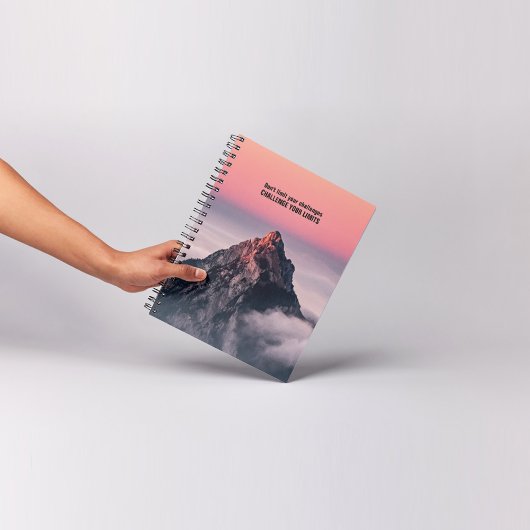 Fordern Sie Ihre Grenzen heraus - Motivierend Note Notizblock