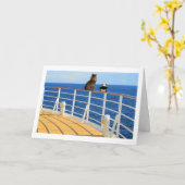 Fördern Sie und Panda-Kreuzfahrt-Karte Karte (Gelbe Blume)