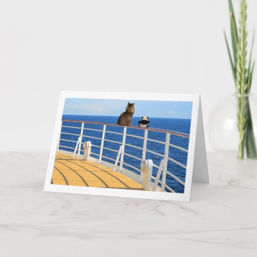 Fördern Sie und Panda-Kreuzfahrt-Karte Karte (Vorderseite)