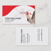 FÖRDERND für Geschäfts-Trainer-strategische Visitenkarte (Vorne/Hinten)