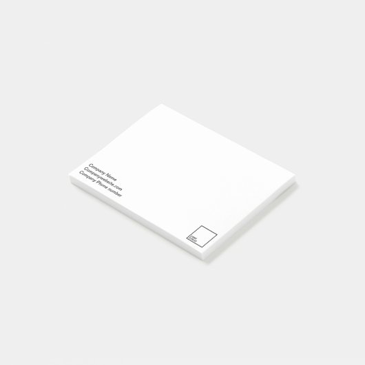 Fördernde eingebrannte Post-It 4" x3 " Klebezettel (angewinkelt)