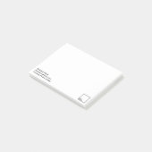 Fördernde eingebrannte Post-It 4" x3 " Post-it Klebezettel (angewinkelt)