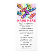 Fördernde Gestell-Karten - drehen Sie Reinfälle um Werbekarte (Vorne)