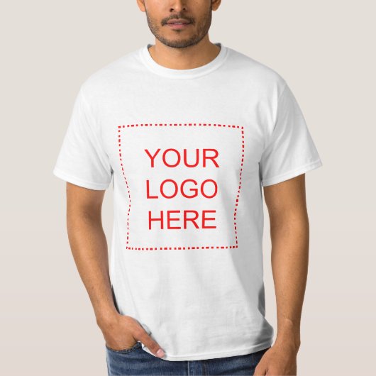 Fördernde T-Shirts mit Geschäftslogo oder -Foto (Vorderseite)