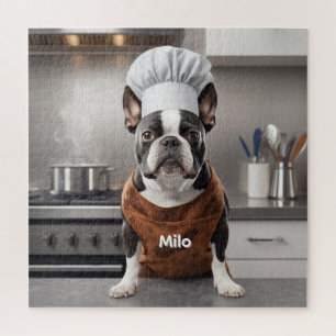 Forderndes Boston-Terrier-Personalisiertes Puzzle