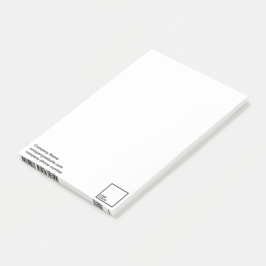 Förderndes eingebranntes Post-It 3" x4 " Post-it Klebezettel (angewinkelt)