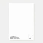 Förderndes eingebranntes Post-It 3" x4 " Post-it Klebezettel (Vorderseite)