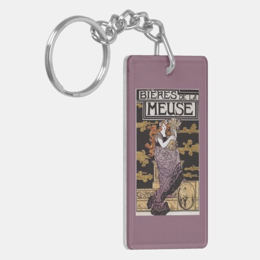 Förderndes Plakat Bieres De-La Maas Schlüsselanhänger (Vorderseite links)
