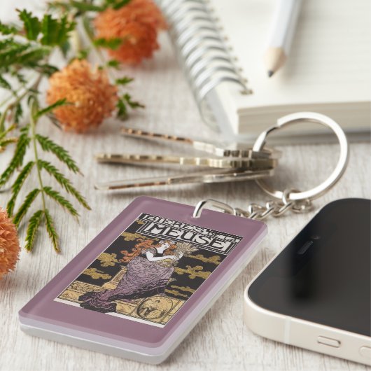 Förderndes Plakat Bieres De-La Maas Schlüsselanhänger (Vorderseite rechts)