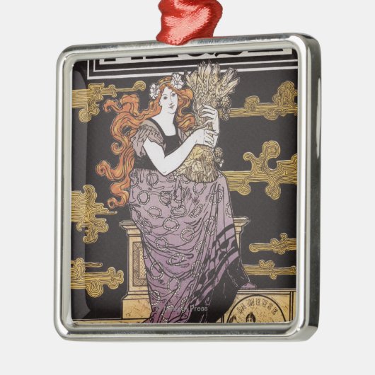 Förderndes Plakat Bieres De-La Maas Silbernes Ornament (Links)