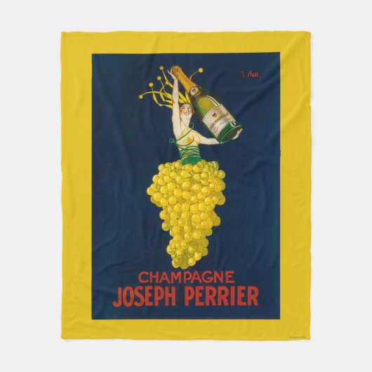 Förderndes Plakat Josephs Perrier Champagne Fleecedecke (Vorderseite)