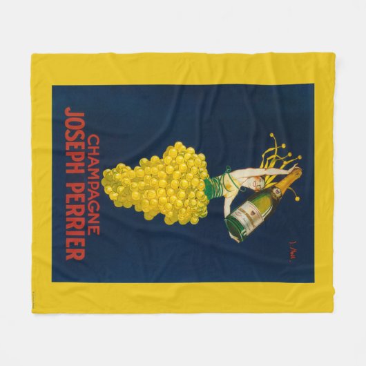 Förderndes Plakat Josephs Perrier Champagne Fleecedecke (Vorderseite (Horizontal))