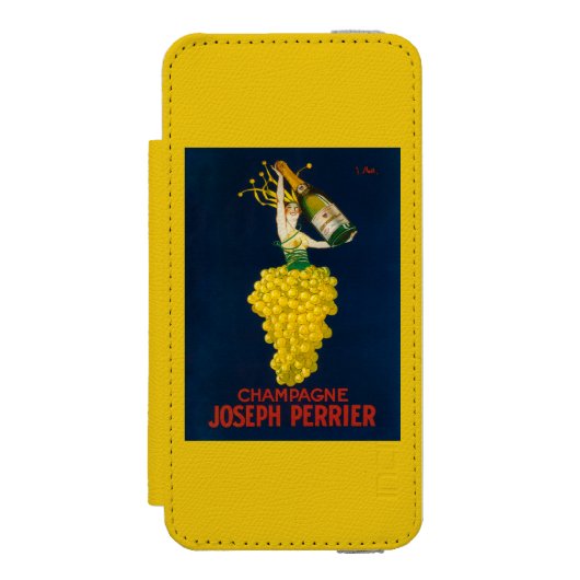 Förderndes Plakat Josephs Perrier Champagne Incipio iPhone Geldbeutel-Hülle (Folio Vorderseite)