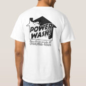Förderndes T-Shirt des Power-Wäschegeschäfts (Rückseite)