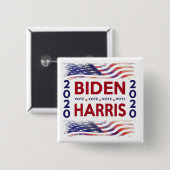 Förderung der Abstimmung Biden Harris 2020 Button (Vorne & Hinten)