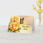 Förderung der Betreuung älterer Eltern Karte (Gelbe Blume)