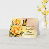 Förderung der Betreuung von Eltern und Eltern Karte (Gelbe Blume)