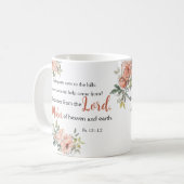 Förderung der Bibelversion durch Aquarellgestaltun Kaffeetasse (Vorderseite Links)