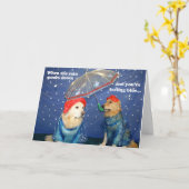 Förderung der Blues am Regentag Karte (Gelbe Blume)