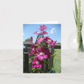 Förderung der Blume Clemantis Dankeskarte (Vorderseite)