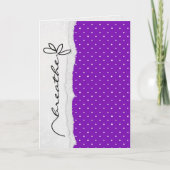 Förderung der Blume Karte (Vorderseite)