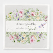 Förderung der botanischen Wasserfarbe der Bibel Serviette (Vorderseite)