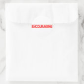 Förderung der Briefmarke Runder Aufkleber (Tasche)