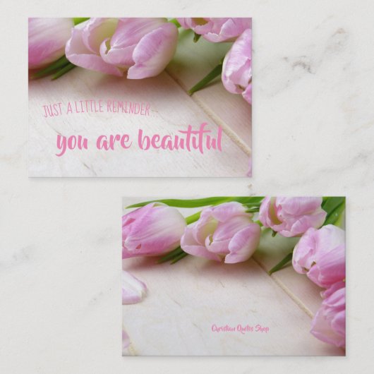 Förderung der Erinnerung; Sie sind wunderschön Begleitkarte (Vorne/Hinten)