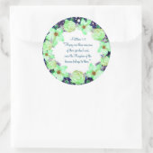 Förderung der Erleuchtung Comfort Hope Runder Aufkleber (Tasche)