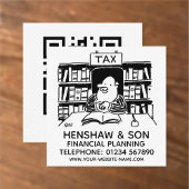 Förderung der Finanzplanung oder der Wirtschaftspr Quadratische Visitenkarte