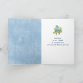 Förderung der Freundschaft mit Niedlichem Papagei Karte (Innenseite)