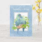 Förderung der Freundschaft mit Niedlichem Papagei Karte (Gelbe Blume)