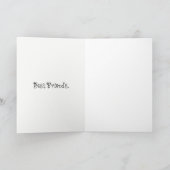 Förderung der Freundschaftskarte niedlichen Schafs Karte (Innenseite)