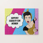 Förderung der Gleichstellung von Frauen und Pop im Puzzle (Horizontal)