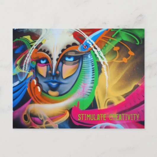 Förderung der Kreativität Postkarte (Vorderseite)